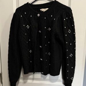 LOFT Black Embellished Women's Sweater